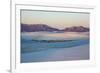 New Mexico. White Sands National Monument landscape of sand dunes and mountains-Hollice Looney-Framed Premium Photographic Print