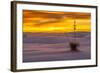 New Mexico, White Sands National Monument. Sunset on Desert and Yucca-Jaynes Gallery-Framed Photographic Print