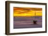 New Mexico, White Sands National Monument. Sunset on Desert and Yucca-Jaynes Gallery-Framed Photographic Print