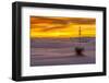 New Mexico, White Sands National Monument. Sunset on Desert and Yucca-Jaynes Gallery-Framed Photographic Print
