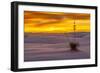 New Mexico, White Sands National Monument. Sunset on Desert and Yucca-Jaynes Gallery-Framed Photographic Print