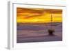 New Mexico, White Sands National Monument. Sunset on Desert and Yucca-Jaynes Gallery-Framed Photographic Print