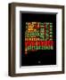 New Mexico Word Cloud 1-NaxArt-Framed Art Print