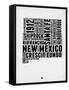 New Mexico Word Cloud 2-NaxArt-Framed Stretched Canvas