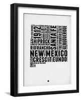 New Mexico Word Cloud 2-NaxArt-Framed Art Print