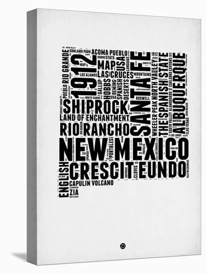 New Mexico Word Cloud 2-NaxArt-Stretched Canvas
