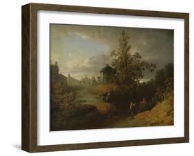 New Mill, 1809 (Oil on Canvas)-Joshua Shaw-Framed Giclee Print