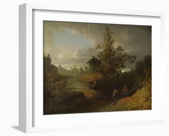 New Mill, 1809 (Oil on Canvas)-Joshua Shaw-Framed Giclee Print