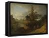 New Mill, 1809 (Oil on Canvas)-Joshua Shaw-Framed Stretched Canvas