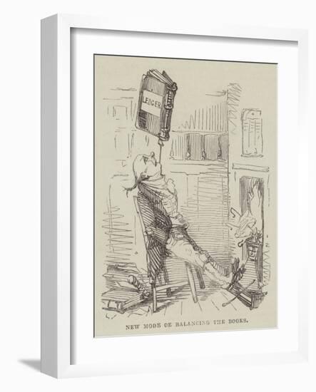 New Mode of Balancing the Books-null-Framed Giclee Print