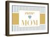 New Mom - Blue-Lantern Press-Framed Art Print