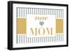 New Mom - Blue-Lantern Press-Framed Art Print