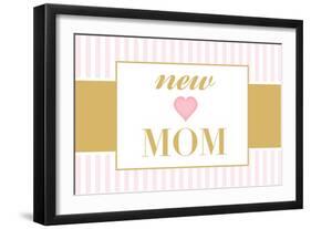 New Mom - Pink-Lantern Press-Framed Art Print