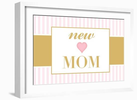 New Mom - Pink-Lantern Press-Framed Art Print