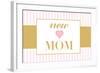 New Mom - Pink-Lantern Press-Framed Art Print