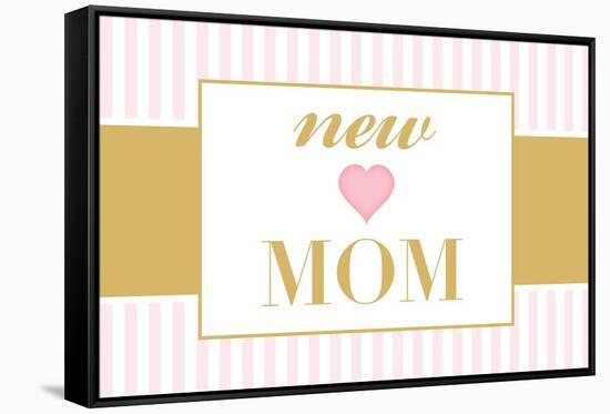 New Mom - Pink-Lantern Press-Framed Stretched Canvas