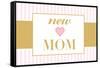 New Mom - Pink-Lantern Press-Framed Stretched Canvas