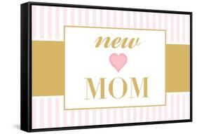 New Mom - Pink-Lantern Press-Framed Stretched Canvas