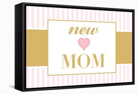 New Mom - Pink-Lantern Press-Framed Stretched Canvas