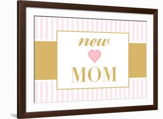 New Mom - Pink-Lantern Press-Framed Art Print