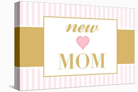 New Mom - Pink-Lantern Press-Stretched Canvas