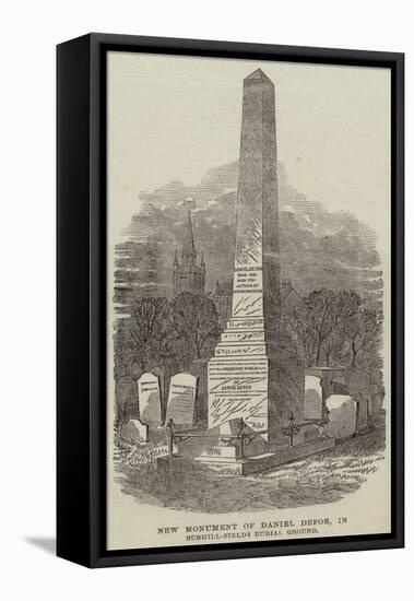 New Monument of Daniel Defoe, in Bunhill-Fields Burial Ground-null-Framed Stretched Canvas