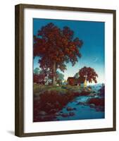 New Moon-Maxfield Parrish-Framed Art Print