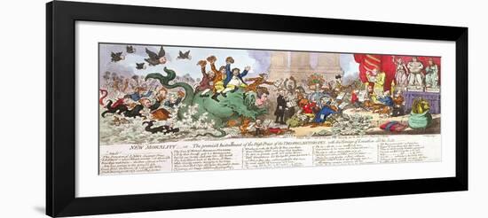 New Morality-James Gillray-Framed Giclee Print