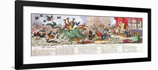 New Morality-James Gillray-Framed Giclee Print