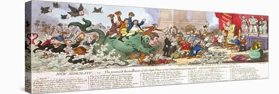 New Morality-James Gillray-Stretched Canvas