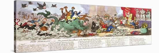 New Morality-James Gillray-Stretched Canvas