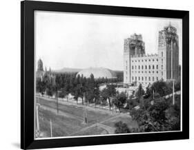 New Mormon Temple, Salt Lake City, Utah, Late 19th Century-John L Stoddard-Framed Premium Giclee Print