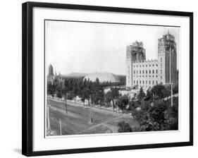 New Mormon Temple, Salt Lake City, Utah, Late 19th Century-John L Stoddard-Framed Giclee Print