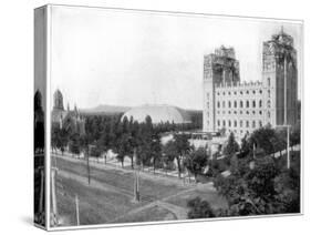 New Mormon Temple, Salt Lake City, Utah, Late 19th Century-John L Stoddard-Stretched Canvas