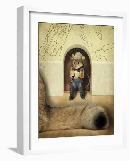 New Mouse In Town-J Hovenstine Studios-Framed Giclee Print