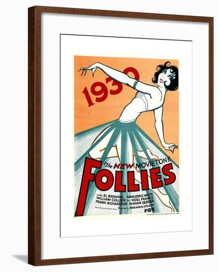 NEW MOVIETONE FOLLIES OF 1930-null-Framed Art Print