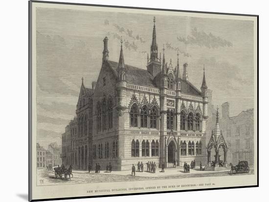 New Municipal Buildings, Inverness, Opened by the Duke of Edinburgh-Frank Watkins-Mounted Giclee Print