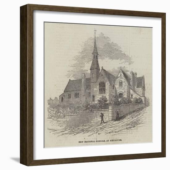 New National Schools, at Weymouth-null-Framed Giclee Print