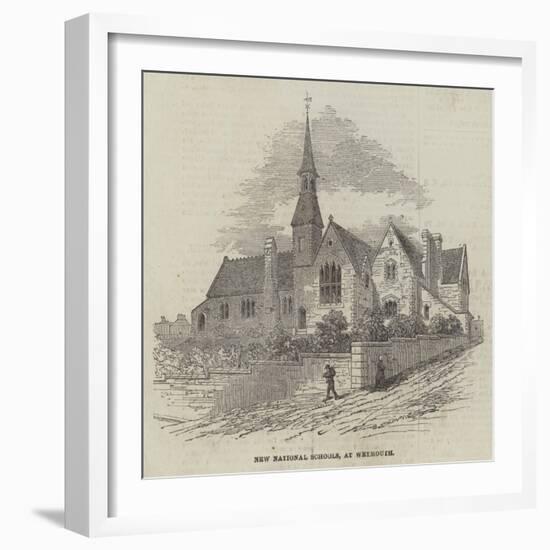 New National Schools, at Weymouth-null-Framed Giclee Print