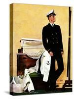 "New Naval Officer," July 10, 1943-John Falter-Stretched Canvas