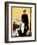 "New Naval Officer," July 10, 1943-John Falter-Framed Giclee Print