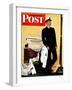 "New Naval Officer," Saturday Evening Post Cover, July 10, 1943-John Falter-Framed Premium Giclee Print