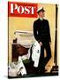 "New Naval Officer," Saturday Evening Post Cover, July 10, 1943-John Falter-Stretched Canvas