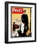 "New Naval Officer," Saturday Evening Post Cover, July 10, 1943-John Falter-Framed Giclee Print