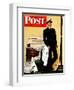 "New Naval Officer," Saturday Evening Post Cover, July 10, 1943-John Falter-Framed Giclee Print