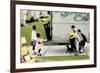 New Neighbors (or New Kids in the Neighborhood; Moving In)-Norman Rockwell-Framed Giclee Print