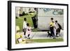 New Neighbors (or New Kids in the Neighborhood; Moving In)-Norman Rockwell-Framed Giclee Print