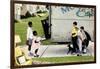 New Neighbors (or New Kids in the Neighborhood; Moving In)-Norman Rockwell-Framed Giclee Print