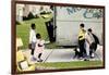 New Neighbors (or New Kids in the Neighborhood; Moving In)-Norman Rockwell-Framed Giclee Print
