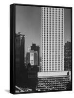 New Office Buildings in Chicago-Andreas Feininger-Framed Stretched Canvas